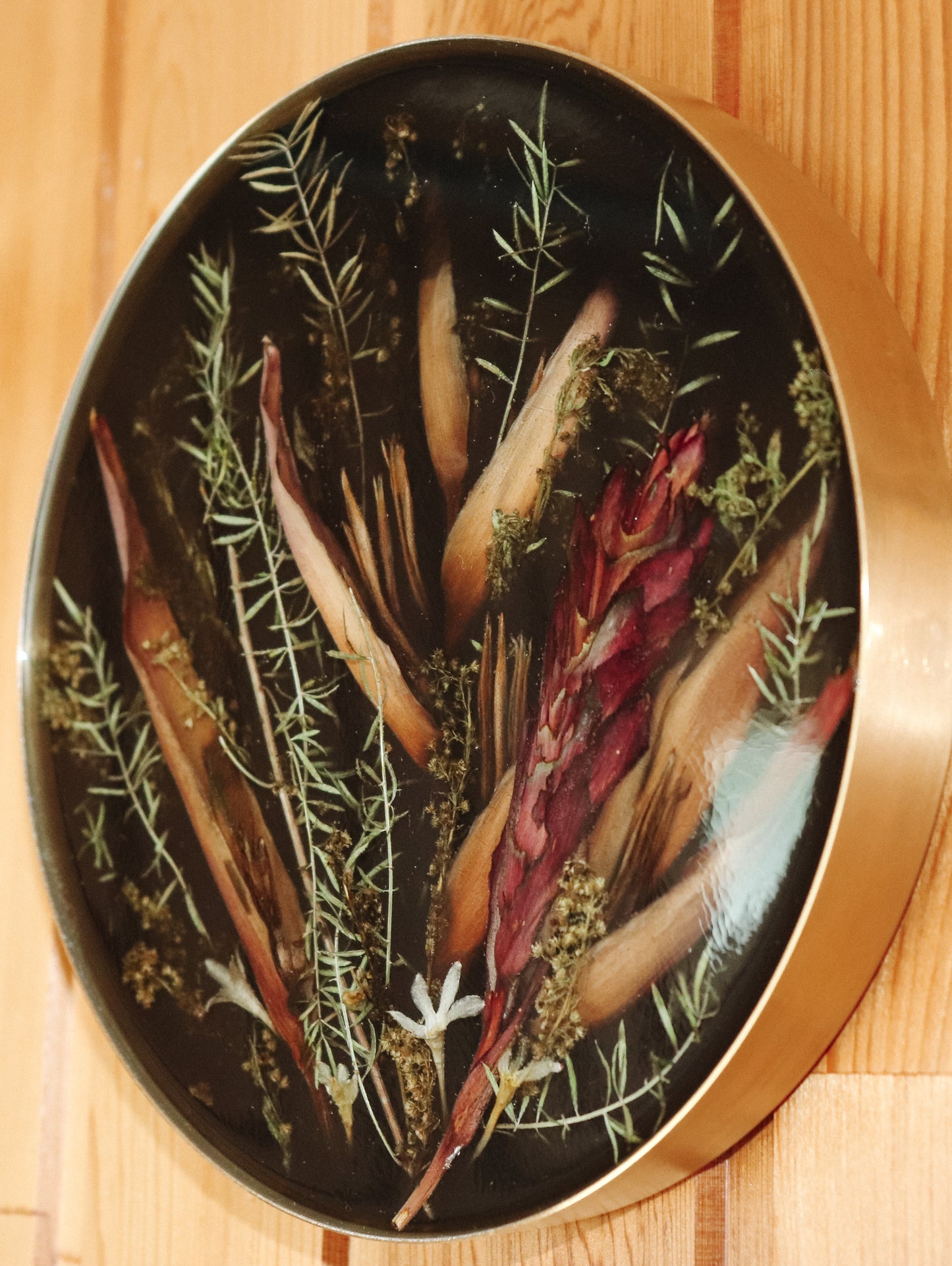 Custom Floral Gold Frame