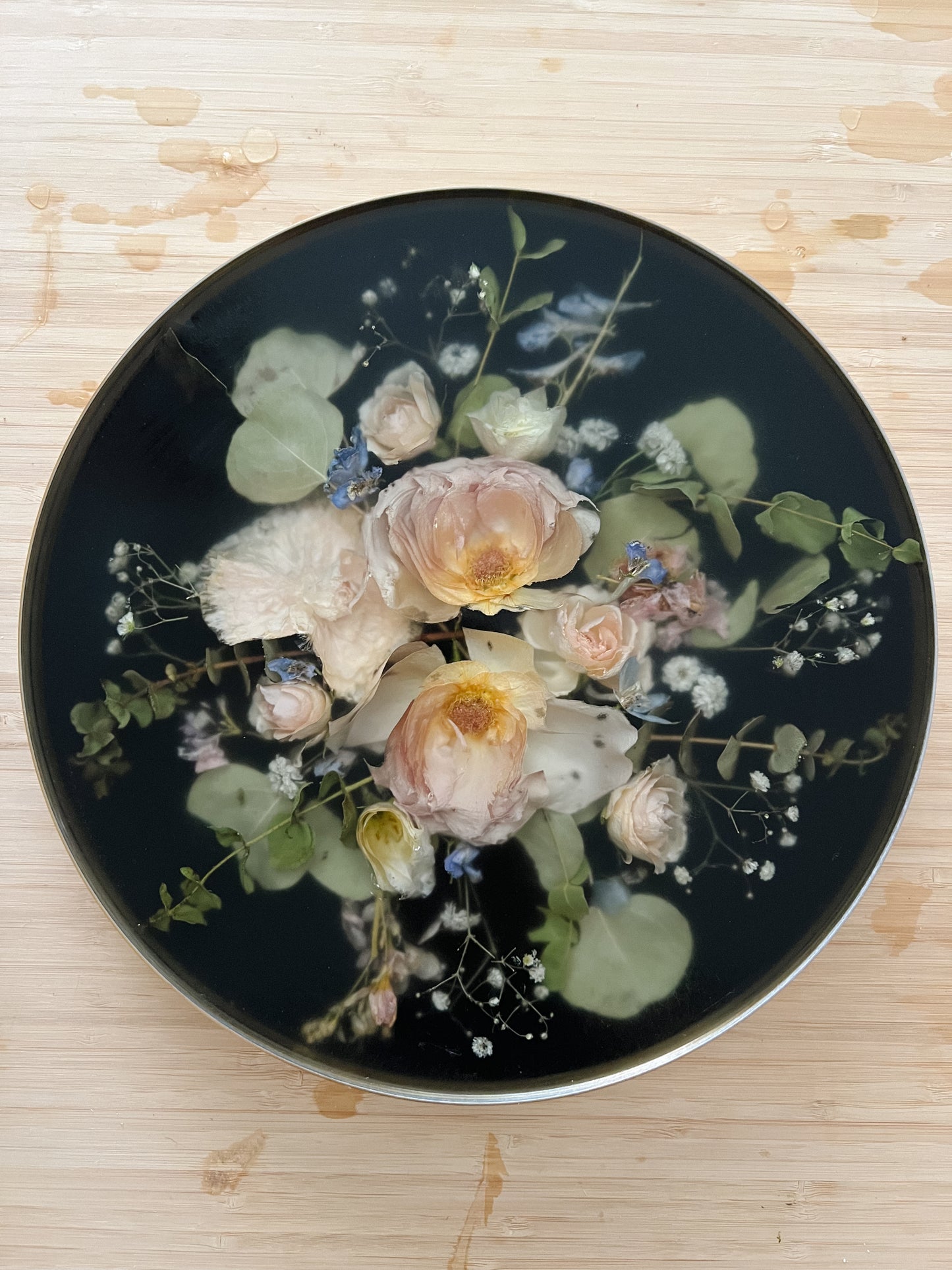 Custom Floral Gold Frame