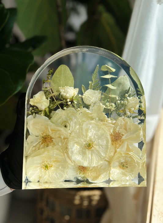Custom Floral Arch Resin Block