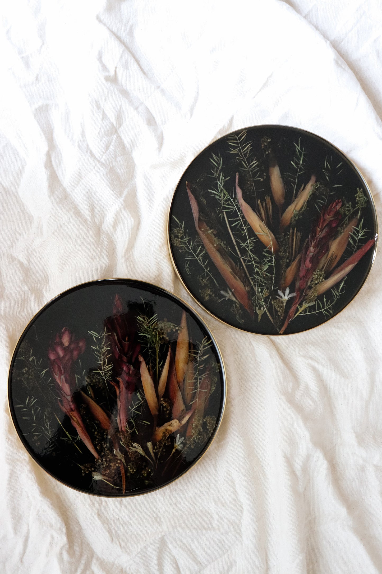 Custom Floral Gold Frame