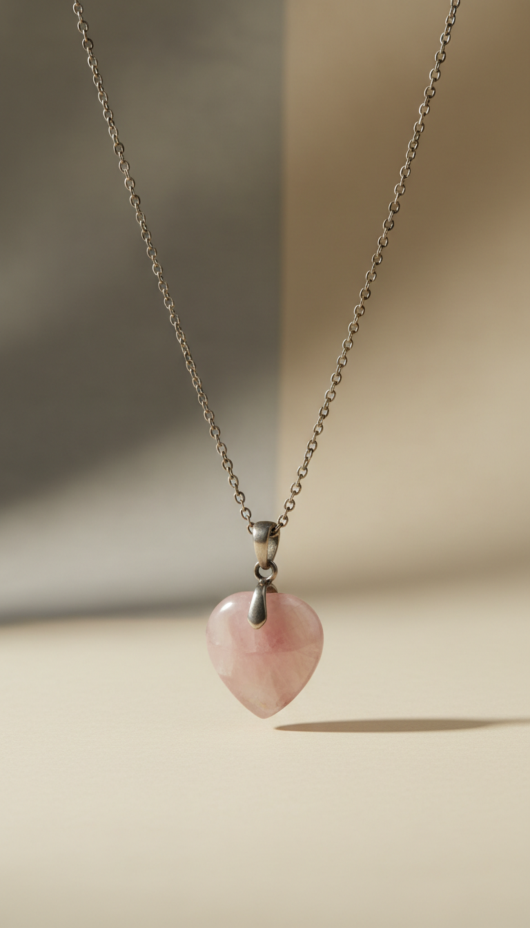 Rose Quartz Pendant Necklace