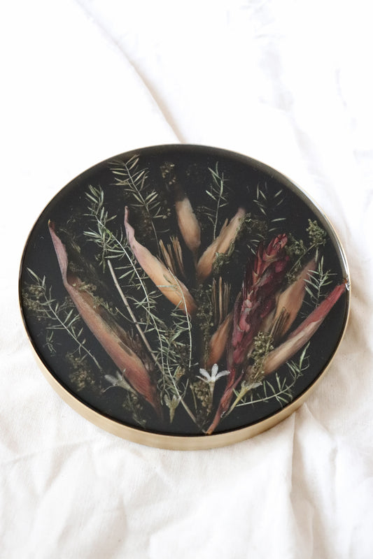 Custom Floral Gold Frame