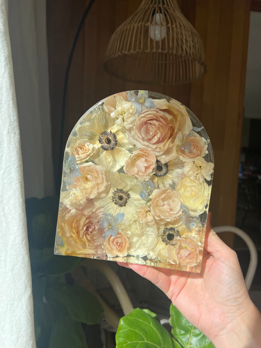 Custom Floral Arch Resin Block