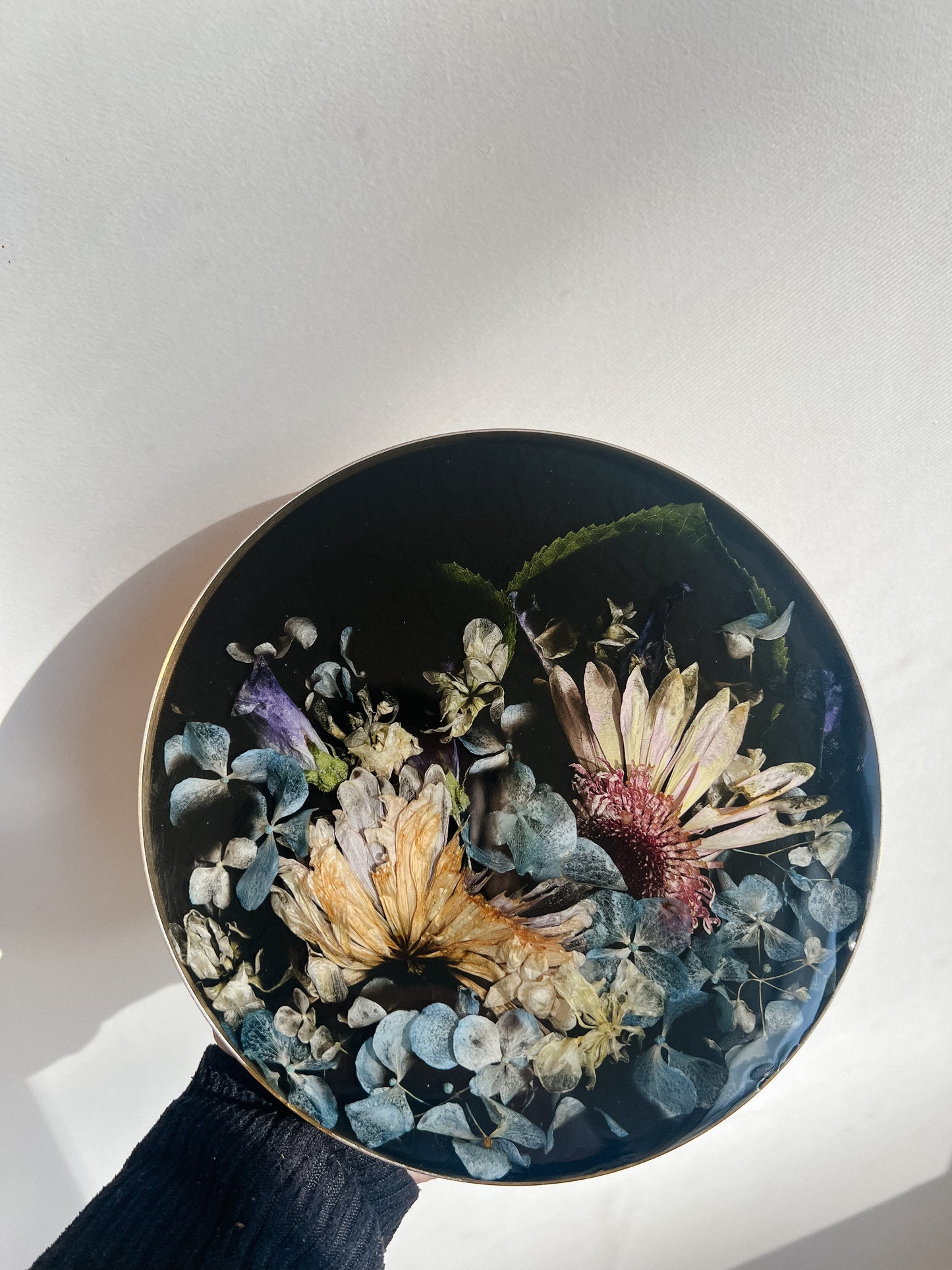 Custom Floral Gold Frame